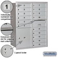 thumbnail image 4 of 11 Door High Recessed Mounted 4C Horizontal Mailbox with 15 Doors and 1 Parcel Locker in Aluminum with Private Access - Rear Loading, 4 of 4