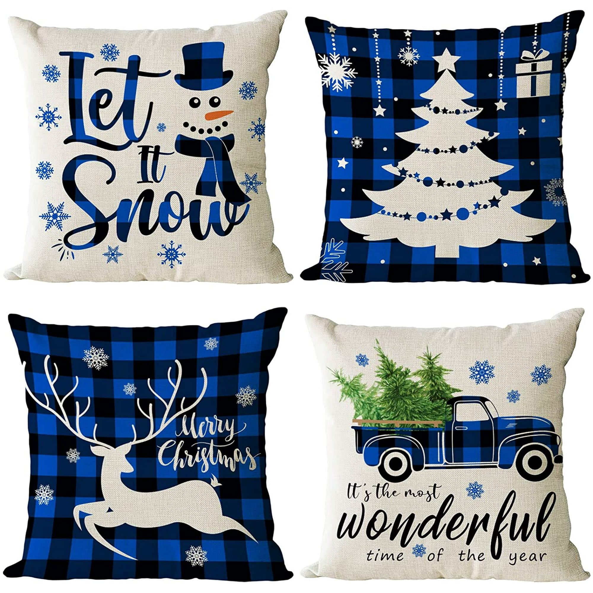 Holiday pillow covers 18x18 sales