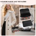 thumbnail image 3 of Pzuqiu Geometric Flower Leather Crossbody Bag Minimalist Trendy Women Crossbody Bag with Chain Strap Versatile Practical Casual for Daily Life Party and Special Occasions, 3 of 7