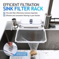thumbnail image 2 of PBPBOX White ABS Kitchen Sink Strainer Mesh Bag Filter Basket for Efficient Food Waste Filtration, 2 of 5