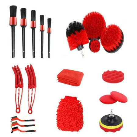 

Andoer 21PCS Car Detailing Brush Kit Multifunction Car Detail Cleaning Brush for Wheel Exterior Interior Auto Detailing Brushes Set Home Shutter Cleaning Brush Set