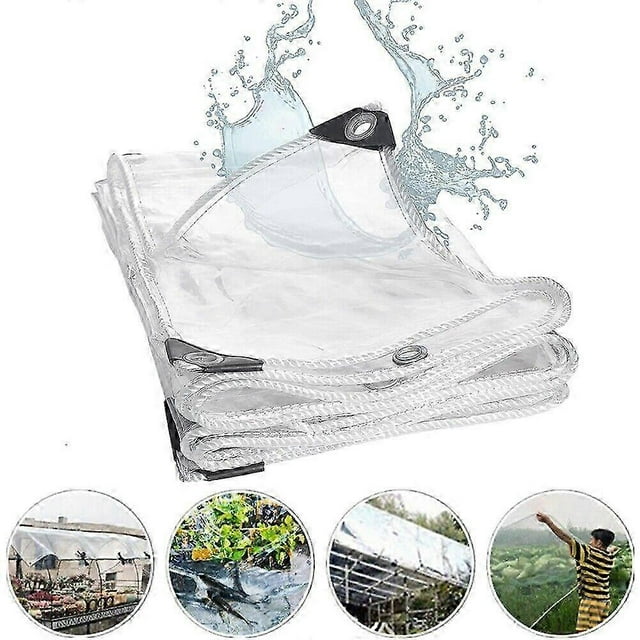 Waterproof Clear Pvc Tarp Heavy Duty Transparent Tarpaulin Patio Ground Cover