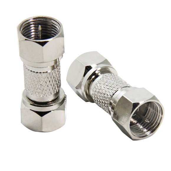 Conector Coaxial Macho A Macho, Paquete De 2, 75 Ohmios, Tipo F, Adaptador De Cable Coaxial Rg6, Acoplador De Extensión De Cable Para Amplificador Divisor De Antena De Tv
