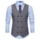 thumbnail image 2 of Traje de Chaleco Cruzado de Lana Para Hombre Chaleco de Negocios Retro Odeerbi ODB-6, 2 of 5