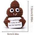 thumbnail image 3 of CEYAZYE Knitted Toys Funny Gag Gifts for Women,Sister, Brother, Dad, Mom,Bestfriends,Easter Basket Stuffers ，Small Gifts, Home Office Decor Christmas Stocking Stuffer, 3 of 10