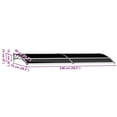 thumbnail image 3 of vidaXL Door Canopy Black Polycarbonate sheets 94.5 x 29.5 in Rectangular, 3 of 12
