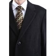 thumbnail image 6 of Prontomoda Men's Single Breasted Luxury Wool Full Length Topcoat - Colors, 6 of 19