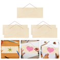 thumbnail image 1 of 5x Unished Wooden Plaques Wood Chip Door Signs Wood Slices Crafts Embellishments Rectangle Plain For painting Writing Decor Completo perfecl Placas de madera, 1 of 7