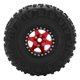 thumbnail image 3 of 2Pcs 1.9 Inch Metal Wheel Rims and Rubber Tires for Axial SCX10 1/10 RC Crawler Car, Red and Black, 3 of 4