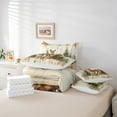 thumbnail image 6 of Manfei Cartoon Deer Bedding Comforter Set 7-Piece for Girls Boys, Watercolor Jungle Wildlife King Bedding Sets, Green Pine Tree Bed Sheets, Luxury Bedroom Decor, 6 of 8
