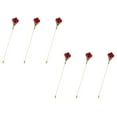 thumbnail image 5 of Women's Hat Pin Golden Retro Hollow Out Design Inlaid with Synthetic Ruby Stick Pin/Suit Pin for Men/Women(Pack Of 6), 5 of 5