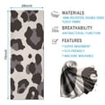 thumbnail image 2 of Beige and Black Of Leopard Print Hot Yoga Mat Towel Non Slip for Hot Yoga - Quick-Drying Yoga Mat Cover with 4 Corner Pockets with Travel Bag - Hot Yoga Towel Non Slip 74"x26", 2 of 6