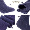 thumbnail image 5 of Lian LifeStyle Womens 5 Pairs Knee High Wool Boot Socks HR1412 Size 6-9 5 Colors, 5 of 7