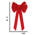 thumbnail image 4 of Lazo Rojo con cable de Navidad, regalo de corona de Navidad, lazo enorme, adornos navideños para interiores y exteriores, decoración con lazo para vacaciones, 4 Uds., 4 of 5