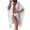 White, variant on Summer Beach Cover Up for Women Loose Casual Cardigan Bikini Smock Blouse Vacation Swimwear Shirt Style Coat, White ONE SIZE
