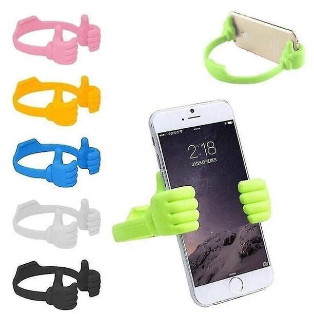Soporte para teléfono móvil con pulgar hacia arriba, 5 uds., para ver películas, cama perezosa, soporte de montaje para escritorio