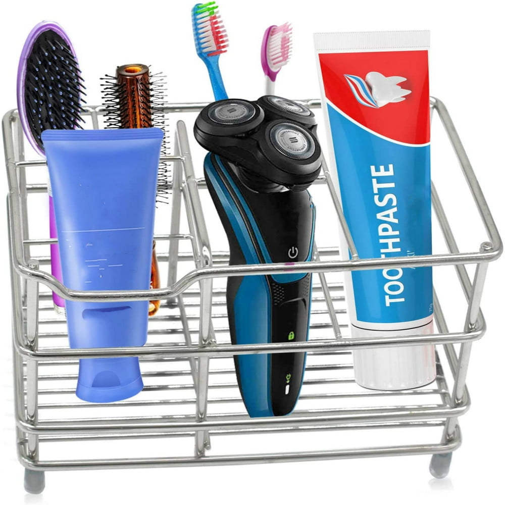 Toothbrush Holder, Stainless Steel Toothbrush Organizer Stand Holders