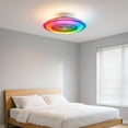 thumbnail image 4 of Smart RGB Ceiling Fan with LED Light for Home Bedroom & Dining Room App Controlled Dimmable Design, 4 of 7