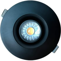 Perlglow 3" Round Black 8W ‎650 Lumens 5CCT Gimbal Light