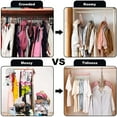 thumbnail image 6 of Closet Organizers and Storage ,College Dorm Essentials ,Space Saving Clothes Hangers ,360° Revolve Sturdy Plastic Hangers with 9 Holes ,Hooks for Hanging for Wardrobe Closet ,6pcs, 6 of 7