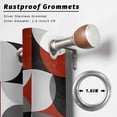 thumbnail image 2 of Vintage Mid-Century Outdoor Curtains for Patio Waterproof, Modern Abstract Geometric Red Gray Grommet Curtains for Porch Outside Privacy Drape for Gazebo Garden Pergola, 1 Panel, 54x84in, 2 of 9