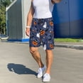 thumbnail image 5 of Mens Pajama Shorts, fun halloween pumpkin Sleep Shorts Men Pajama Bottoms Lounge PJ Shorts with Pockets, 5 of 6