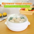 thumbnail image 7 of Windfall Microwave Oven Steamer Round Plastic Bowl Dish Bun Dumpling Heater with Lid, 7 of 7