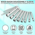 thumbnail image 4 of 10Pcs Shower Valve Socket Wrench Set Carbon Steel Plumber Socket Wrench Double-Ended Tubular Spanner Set, 4 of 6