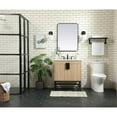thumbnail image 6 of Elegant Decor Eugene 30" Aluminum MDF Single Bathroom Vanity in Mango Wood, 6 of 8