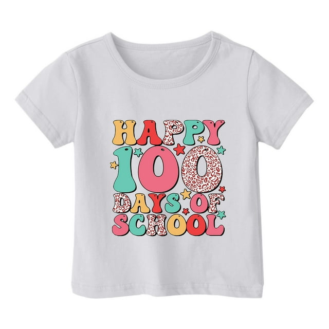 MEZZALL T-Shirts de Mode pour Garçons et Filles, Décontractés, Imprimés, Col Rond, Manches Courtes, Tendance, 12-13 Ans