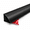 Black-118 Inch, variant on Flexible Peel and Stick Quarter Round Molding Trim, Black, 118 Inch