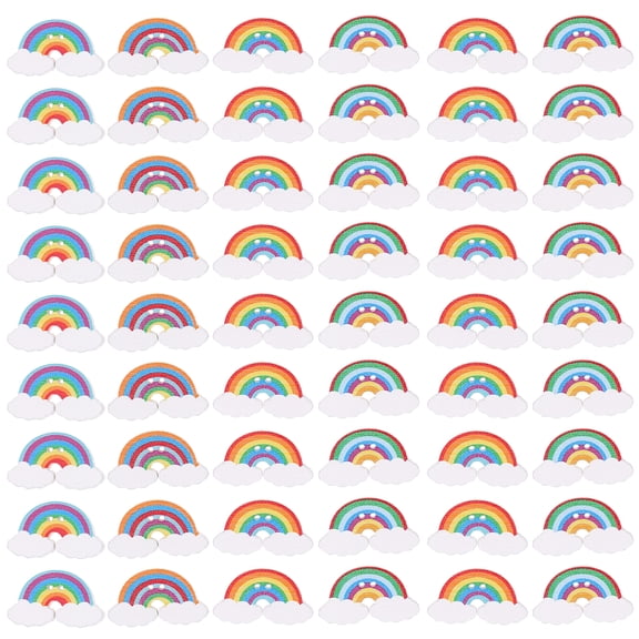 Raindrops Rainbow Wood Slices for DIY Craft Projects and Decor Assorted Color Smooth Surface 150pcs