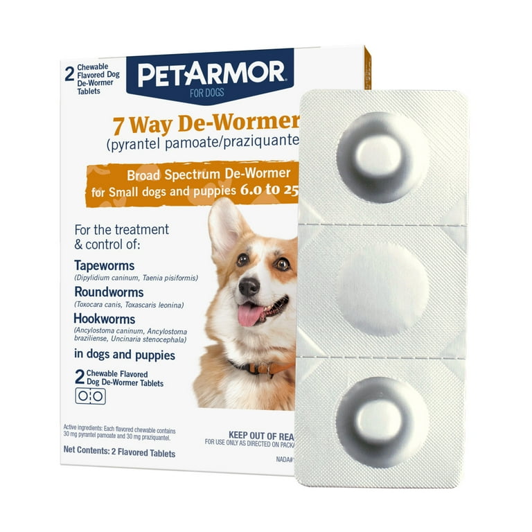 SAFE-GUARD Dewormer for Hookworms, Roundworms, Tapeworms & Whipworms for  Small Breed Dogs, 3 day treatment 