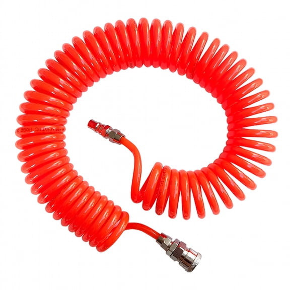 CURYMAY 2026 New Air Compressor Hose Pneumatic Pu Telescopic Spring Tube Flexible for Compressor Spray G-Un Air Duster Blow Spring Tube Pipe for Workshop,Garage,Factory,Home