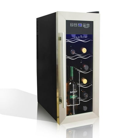NutriChef PKTEWC12 - Electric Wine Cooler - Wine Chilling Refrigerator Cellar