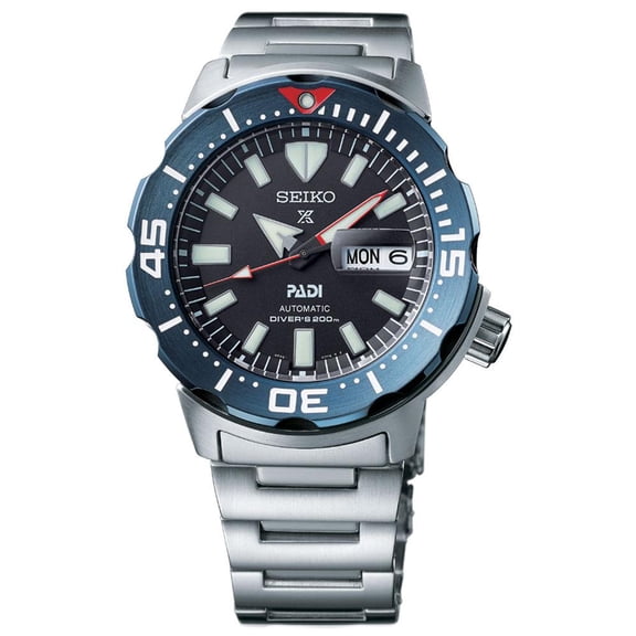 Men's Seiko Prospex Monster PADI Diver's Automatic Watch SRPE27K1 SRPE27