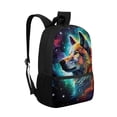 thumbnail image 2 of HUIACONG Galaxy Wolf School Backpack for Primary Students Large Capacity Ergonomic Breathable Adjustable Straps for Boys Girls Ages 6‑18 Daily Use, 2 of 6