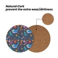 thumbnail image 4 of Xecao Marine Inhabitants for MDF Cork Coaster 4 Pcs,Drink Coasters,Suit for House Warming Gifts New Home ,Coffee Table Decor-Round Shape, 4 of 7