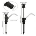 thumbnail image 2 of Wweixi Aluminium Alloy Hand Water Pump Telescopic Manual Replacement Outdoor Leakproof RV Trailer Kitchen Portable Toilet Faucet White, 2 of 9