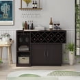 thumbnail image 5 of Furniture of America Derick Wood Multi-Storage Buffet Cabinet in Espresso, 5 of 9