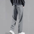 thumbnail image 4 of CHEEREAM Summer Pants for Mens Straight Leg Elastic Waist Sport Trousers with Pocket Summer Hiking Fishing Running Workout Pants, 4 of 5