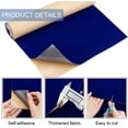 thumbnail image 5 of 15.7 x 118inch Dark Blue Self Adhesive Velvet Flocking Sheet Velvet Fabric Roll Drawer Liner 0.6mm Thickness, 5 of 9