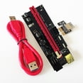thumbnail image 2 of Carte Extensible PCI-E Riser Board 4-pin Riser Board 6-pin PCI-E 6-pin USB 3.0 Carte Extensible 1x à 16x Adaptateur, Câble Bleu, 2 of 7