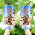 thumbnail image 4 of Merry Christmas Woofmas Xmas Noel Goldendoodle Elf Candy Cane Snow 30oz Stainless Steel Tumbler Insulated Cup with Lid Doodle Dog Lover Gifts Idea - 13017, 4 of 5