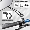 thumbnail image 4 of Bike Mirror [pc Pair] HD Wide Angle Large Bicycle Rear View Mirror °Adjustable ExplosionProof Bicycle Mirrors for Handlebar mm Shockproof for Mountain Bike Scooter Motocycl, 4 of 7