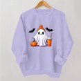 thumbnail image 4 of DIOAZUD Womens Halloween Sweatshirts Plus Size Ghost Graphic Pullovers Fall Classic Round Neck Long Sleeve Sweater Tops Halloween Costumes, 4 of 5