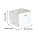 thumbnail image 2 of Amzcrzy Caja De Almacenamiento De Adornos, Caja De Almacenamiento Portátil Plegable, Caja De Almacenamiento De Libros De Escritorio, Caja De Almacenamiento De Ropa Para Dormitorio De Estudiantes, Caj, 2 of 4