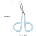 thumbnail image 2 of Scissor Shaped Eyebrow Tweezers Straight Tip Tweezers Scissors Handle Tweezers for Women Professional, 6PCS (Random Color), 2 of 5