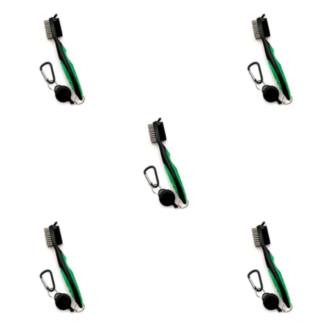 Ruiboury Brosse de Club de Golf Portable à Main Remplacement Brosses à Chaussures Double Face Vert Sans Couvercle 5ensemble