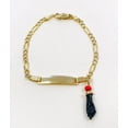 thumbnail image 7 of Gold Yellow / White Baby Bracelet ID Kids Children Azabache Pulsera Oro Real - Prime Jewelry 269, 7 of 7